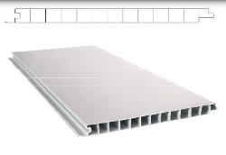 Cielorraso pvc blanco 10mm x 4m